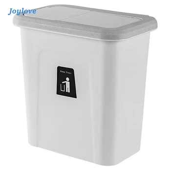 

JOYLOVE Kitchen Push Cover Trash Can Hanging Fruit And Vegetable Skin Kitchen Garbage Storage Bucket Simple Storage Box