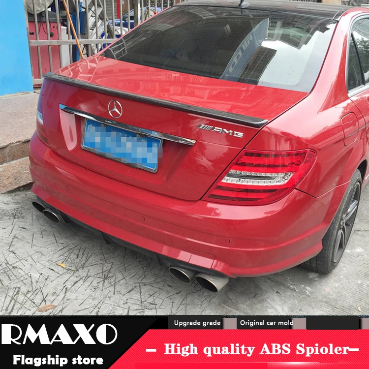 Спойлер для Benz C-class W204 2008-2014 C180 C200 C260 C280 высокое качество карбоновое волокно