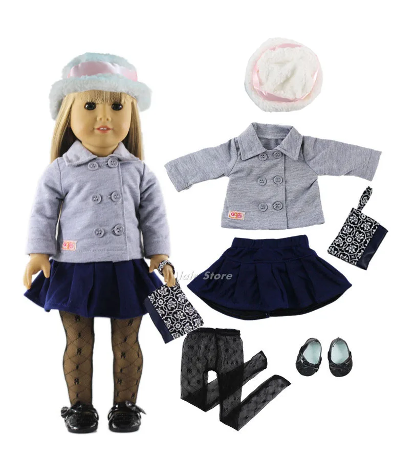1 комплект повседневная одежда Одежда для кукол 18 дюймов аксессуары A41|doll clothes|outfit
