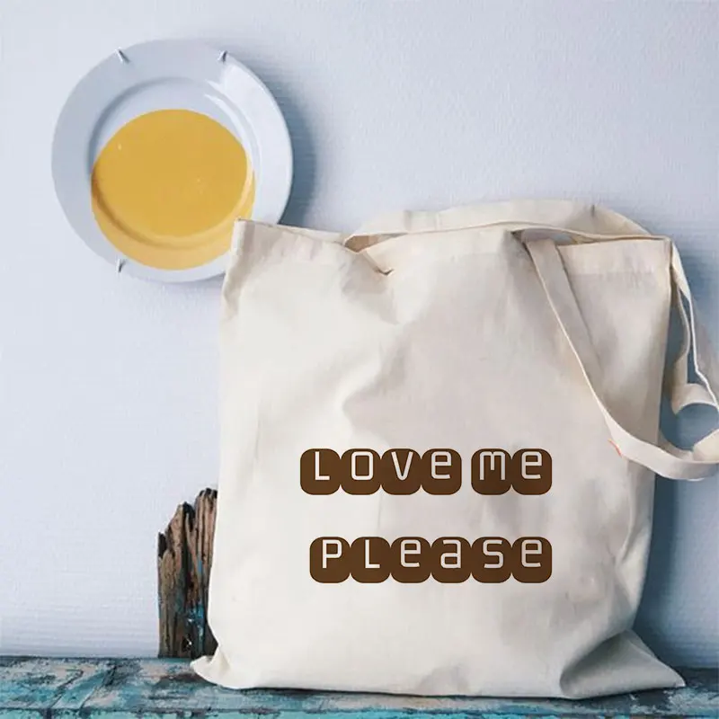 Фабричный магазин буквенный дизайн хозяйственная сумка рекламные подарки складная многоразовая Холщовая Сумка с логотипом креативный принт handabg eco