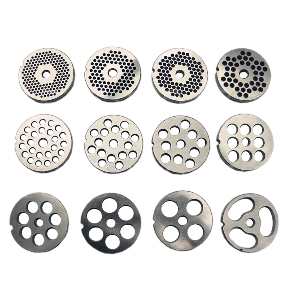 12-Type-Replaceable-Meat-Grinder-Plate-Hole-3-18mm-Manganese-Steel-Chopper-Disc-For-Mixer