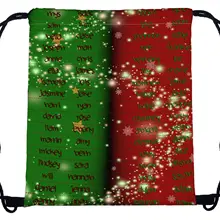 Модная мужская сумка унисекс с карманом из тропы, женская и мужская сумка, Рождественский рюкзак с миньонами, с цифровым 3d-рисунком, Рождественская сумка на плечо