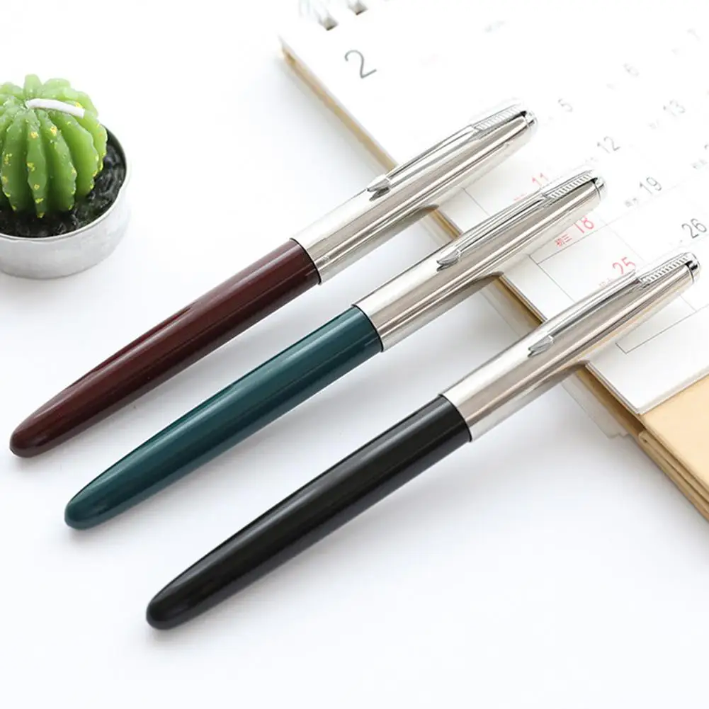 

pcs 616 Students Classic 0.5mm Handwriting Fountain Pen Office Business Stationary Random Color