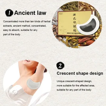 

10Pcs/Pack Nutrispo Neck Lymphatic Detox Patch Body Health Care All-shipping