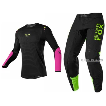

2021 Delicate Fox Mountain Bicycle Jersey Pants Equipement cross Flexair Venin Gear Set Motorbike Racing Kits