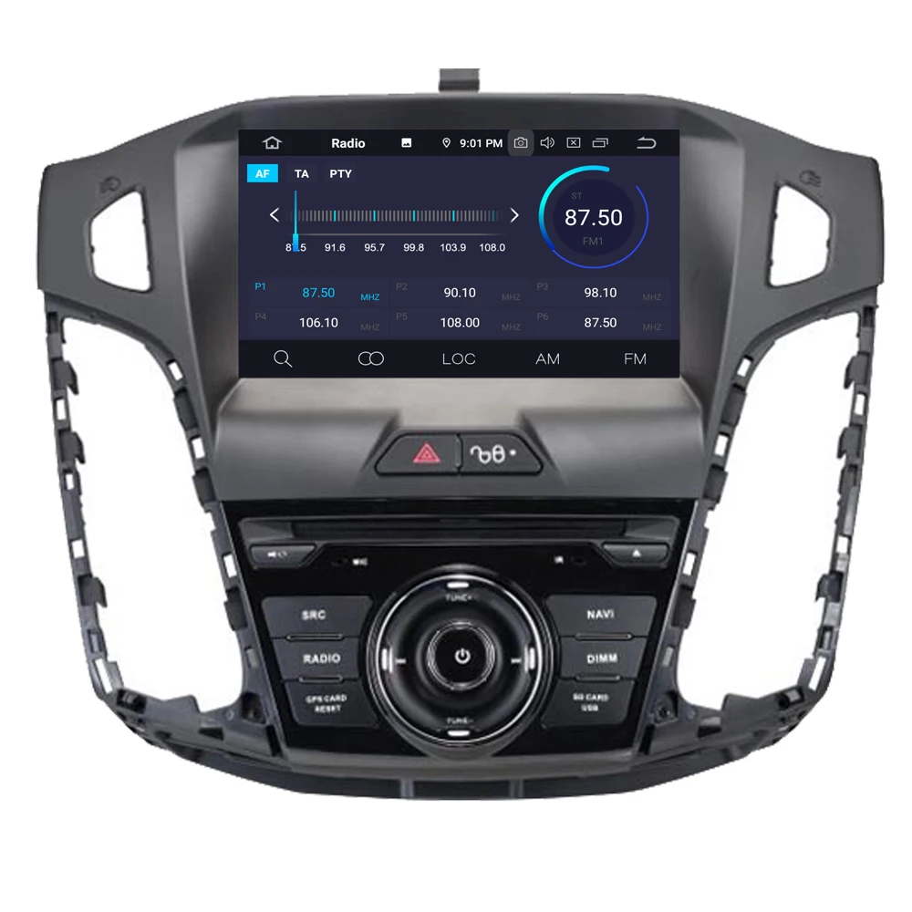 Автомагнитола RoverOne DVD gps для Ford Focus 3 2012 2013 Android 9,0 Восьмиядерный сенсорный экран мультимедийный плеер головное устройство