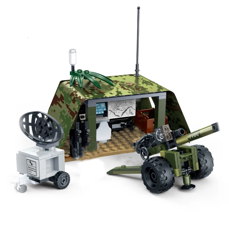 Военный совместимый танк Вторая мировая война армия солдат фигурка оружие для