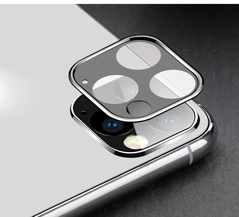 3D полная задняя крышка для объектива камеры, Защита экрана для iPhone 11 Pro Max, закаленное стекло, алюминиевая пленка, защитный чехол для объектива для iPhone 11
