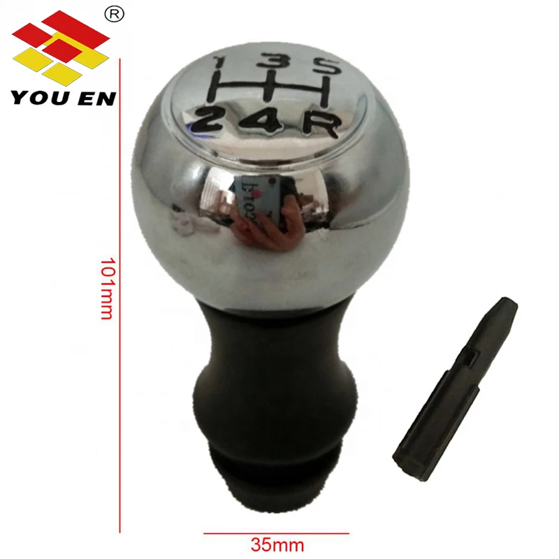 YOUEN 5 Speed Alloy MT Gear Shift Knob Sleeve Adapter For Peugeot 206 306 307 308 2008 301 3008 406