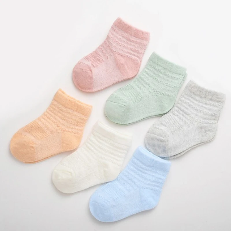 Kids Baby Socks 6Pair/lot new newborn thin boys and girls foot