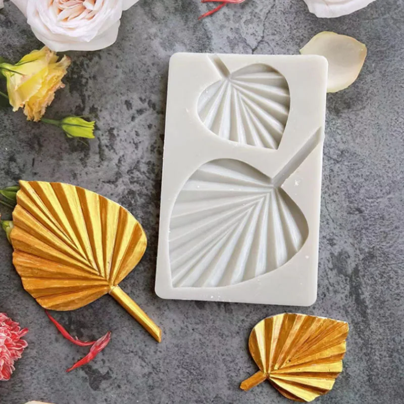 Fan Shape Silicone Mold Diy Cake Baking Decoration Gypsum Clay