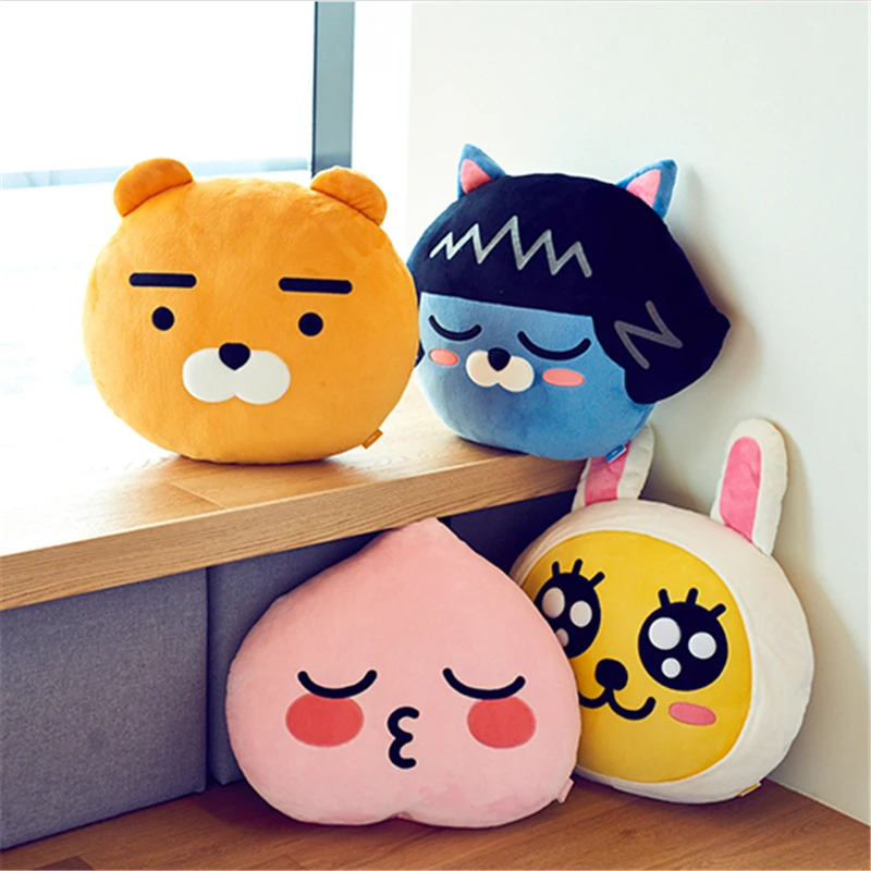 

Kawaii APEACH Райан музи мягкая плюшевая подушка аниме украшение диванная подушка для подруги праздник день рождения изысканный подарок