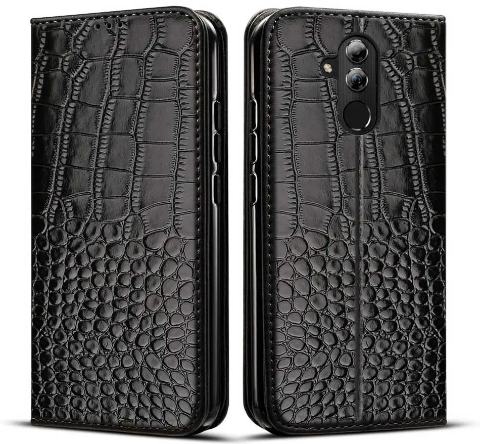 huawei snorkeling case Case for Huawei Mate 20 Lite Case Flip Crocodile texture Leather Wallet Card Holder Book case for Mate 20 Lite cover huawei pu case Cases For Huawei