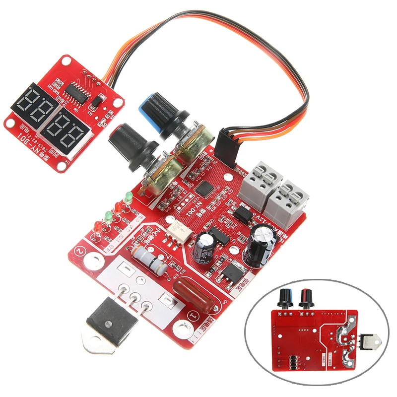 

40A Spot Welding Machine Control Board Welder Transformer Controller Board Timing Current Digital Display For Welders