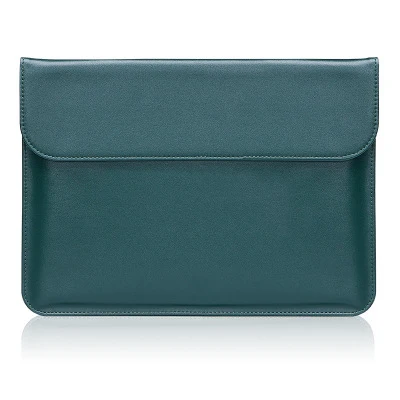 Style 1 Dark green Как коврик для мыши тонкий PU кожаный водонепроницаемый рукав сумка для ноутбука для Macbook Air 13 Case11 12 Pro 15 Женский Мужской чехол - Цвет: Style 1 Dark green