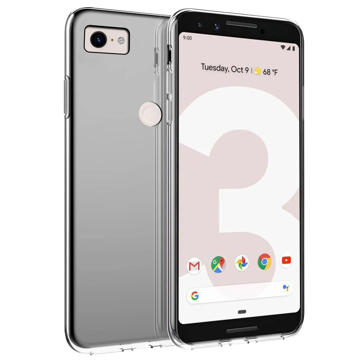 

for Google Pixel 3 3XL Case Soft Clear TPU Bumper Back Shockproof Cover for Google Pixel 4 XL 3A 3A XL Case Silicon Transparent