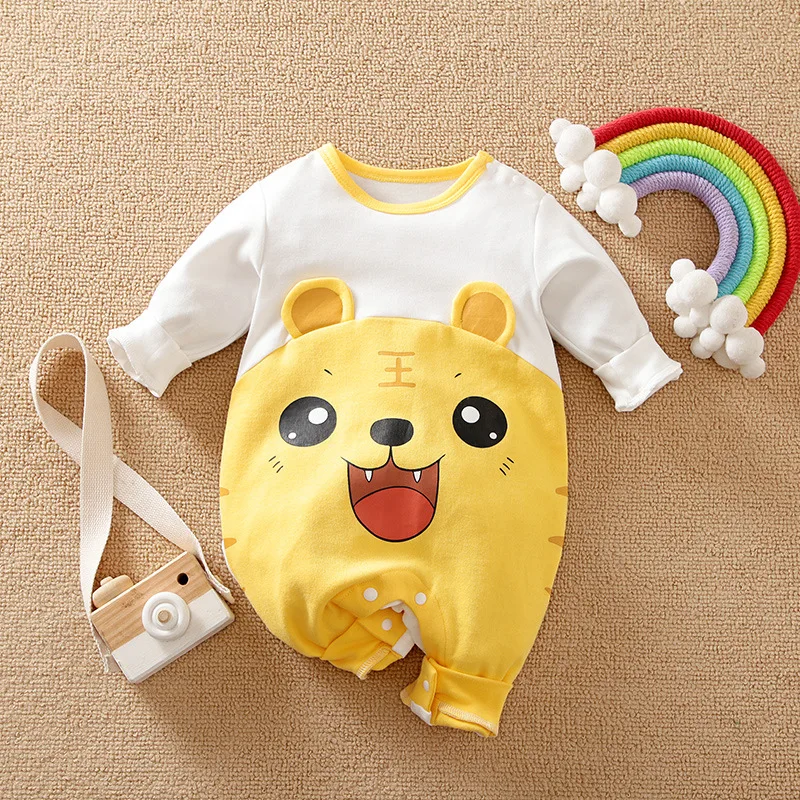 Prowow Fox Cartoon Baby Rompers 0-18M Baby Clothes For Newborns Cotton Cute Jumpsuit For Kids Boys Girls Children's Overalls Baby Bodysuits for boy Baby Rompers