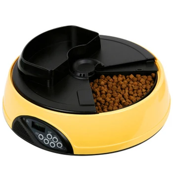 

Pet Feeder for Cats Dogs Rabbits & Small Animals,4 Meal Trays Dry Wet Food Water Auto Feeder, with LCD Display Programmable Digi