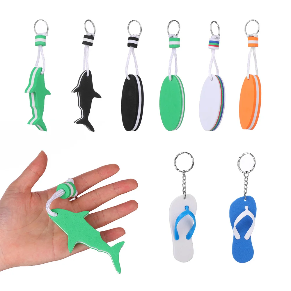 Fishing Water Floating Keychain Key Ring Pendant Multi-shape Water Sports Rowing Inflatable Boats Key Pendant 5 pcs floating keychain keychains charm boating must haves ring pu small water polyurethane surfing for keys