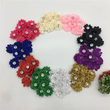 

Polyester tape Rhinestone 3D artificial flower Christmas home decoration DIY Wedding Decorate indoor Accessories scrapbooking