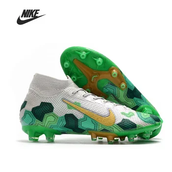 

Original Nike Superfly 7 Elite SE AG Outdoor Men Boys Soccer Shoes AG Football Boots High Ankle Cleats Training Sport Sneakers