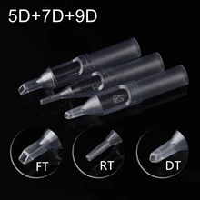 150 шт, высококачественные серые одноразовые наконечники для татуировки, стерильные насадки для татуировки, наконечники для иглы 5D/7D/9D, наконечники для татуировки, Иглы для татуировки