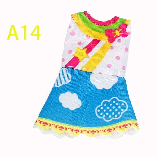 Princess Dress For 1/12 Bjd Dolls Ob11 Clothes Doll Accessories Universal 2021 New Suit Baby Outfits Fit Children Xmas Gifts clouds