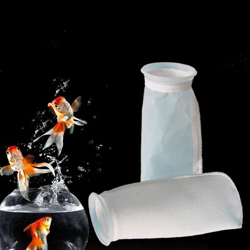 

200 Micron Fish Tank Filter Net Aquarium Marine Sump Felt Pre Filter Sock Bag PP Nylon Fish Tank Bottom Filter Net Bag