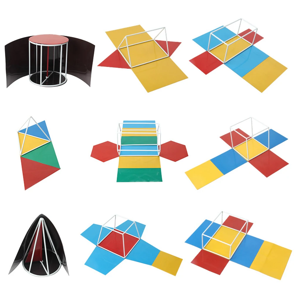 Магнитный раскладной геометрический твердый shapeCube Призма 3D плоское обучение сравнение математические игрушки для детей Новинка