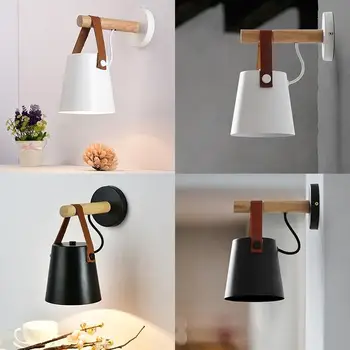 

Night Light White/Black Iron Bedside Lamp Emergency Bedroom Bathroom Durable Wall Lamp Illumination Living Room Economic