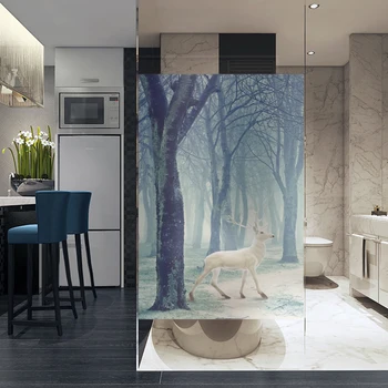 

Frosted electrostatic adhesive bedroom window sliding door opaque waterproof sunscreen glass film Elk