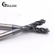 GULING HSS-E Robinets Cannelés En Spirale avec revêtement TICN filetage Métrique robinet M2 M3 M4 M5 M6 M8 M10 M12 machine Filetage Tarauds