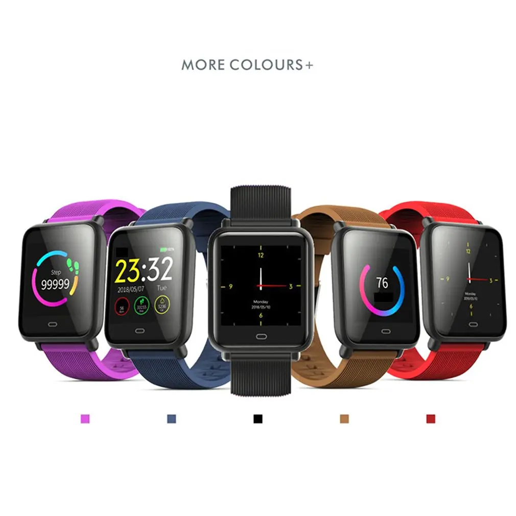 Q9 Smart Bracelet Heart Rate Monitor Waterproof Fitness Tracker Bluetooth Watch Band For Android IOS women men Wristband