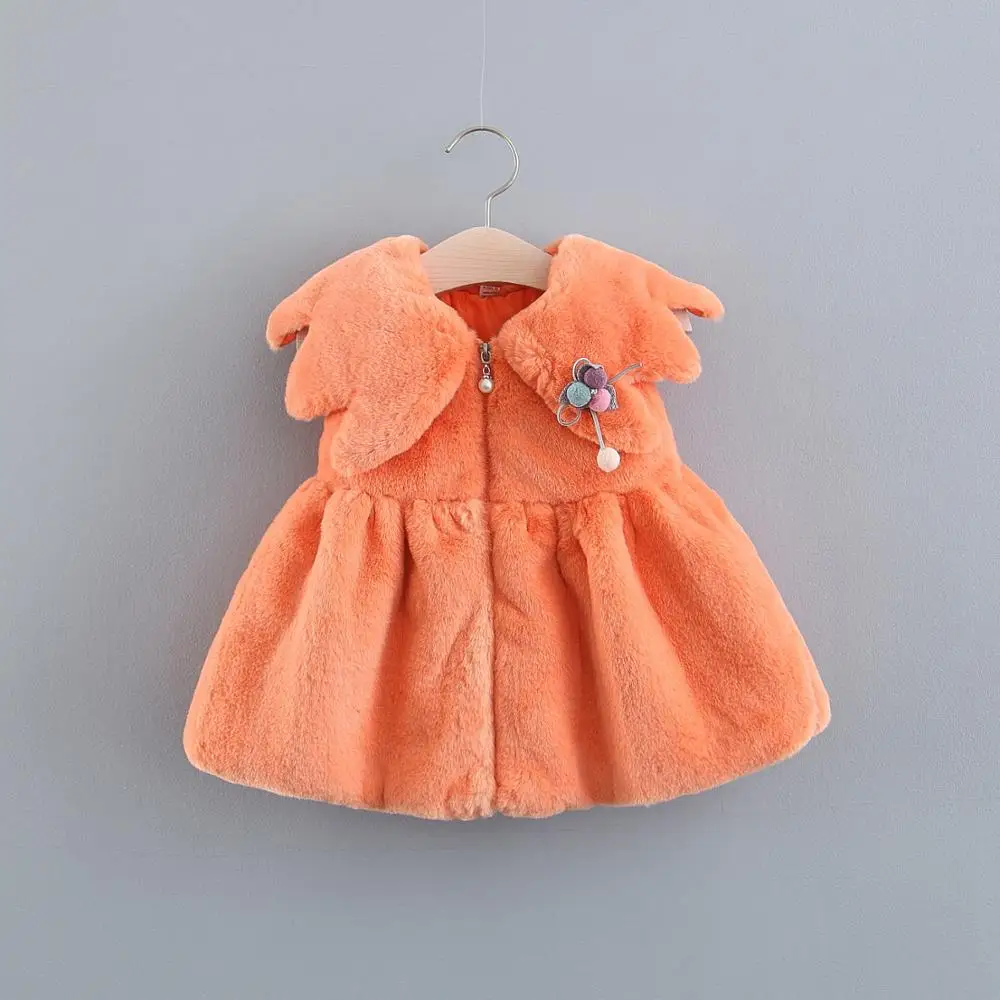 

Wholesale (4 pieces/lot) New 2019 Children's Clothing Girls Velvet Waistcoat Baby Girl's Vest 082903