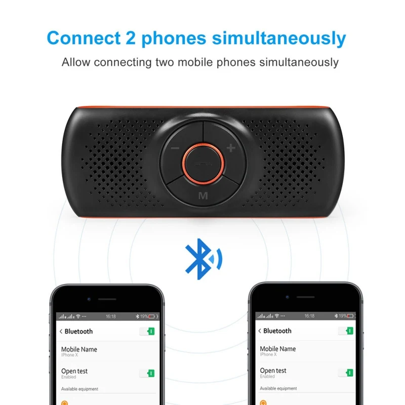 Многофункциональный Bluetooth динамик телефон Bluetooth T826 4,2 EDR Поддержка динамика автомобиля громкой связи комплект MP3-плеер адаптер