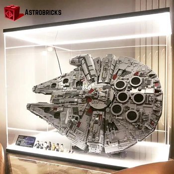 

Millennium Star Plan Falcon 8445Pcs King Brand 81085 Building Blocks Toys Compatible 75192 Bricks Model Space Ship UCS 05132