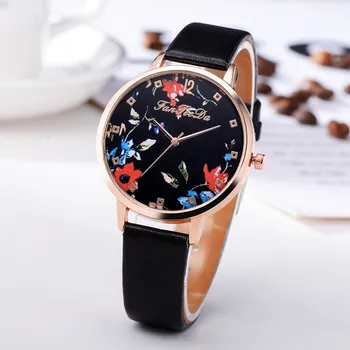 

New Ladies Watch Simple Fashion Luxury Fashion Leather Band Analog Quartz Round Wrist Watch Watches reloj mujer часы женские