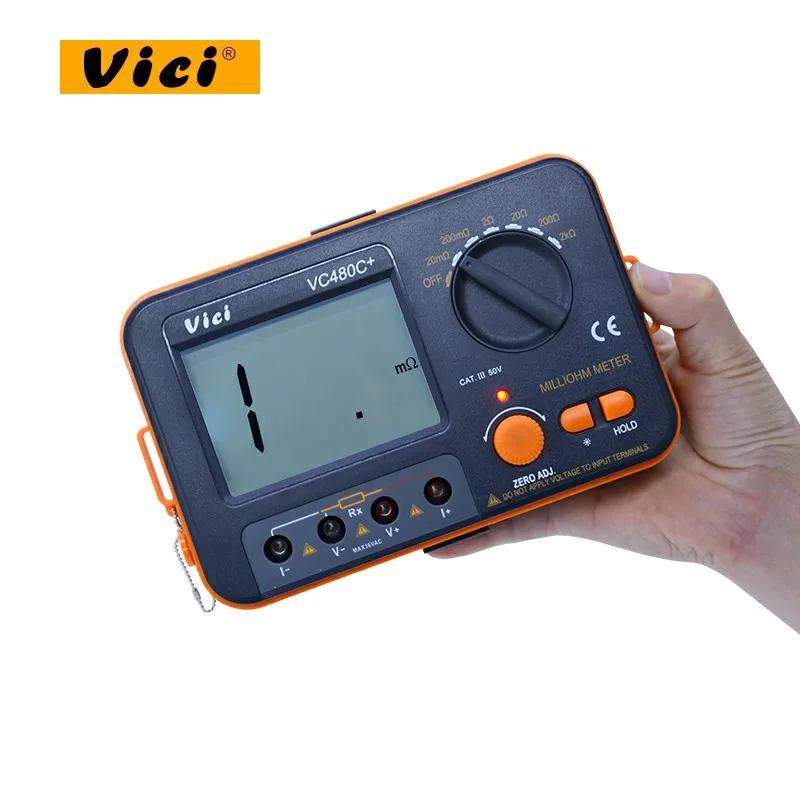 VC480C+ Milliohm-Meter, Digitale Milli-Ohm-Meter LCD Mit