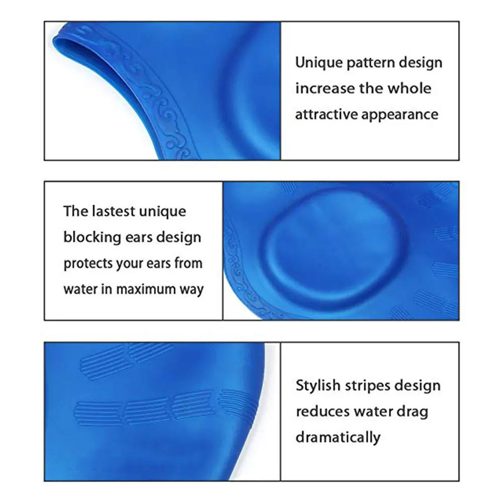 Высокая эластичность силиконовые модные шапочка для бассейна шапочка для плавания Водонепроницаемая шапка для плавания Душ бассейн шляпа шапки