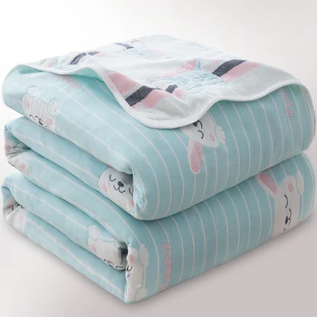 

Gauze towel quilt pure cotton blanket single baby children blanket air conditioning blanket summer thin quilt summer