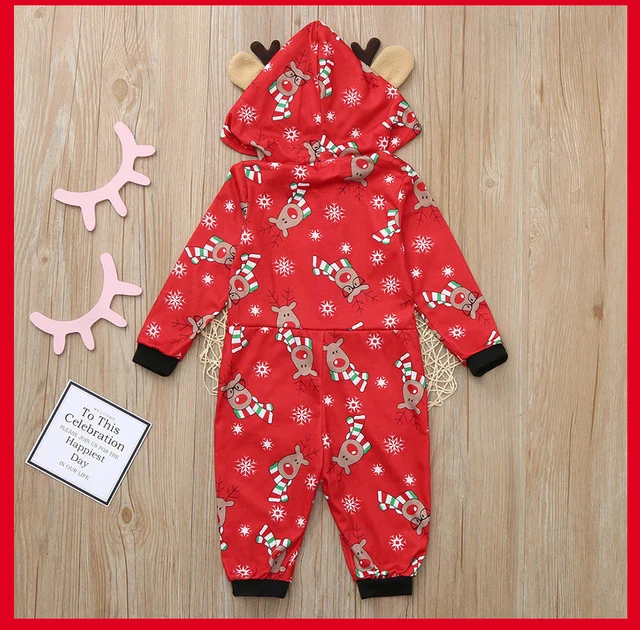 Natal Família Correspondência Vermelho Xadrez Capuz Manga Comprida Polar  Fleece Espessado Zipper Onesies Pijamas (Resistente A Chamas) - Temu  Portugal