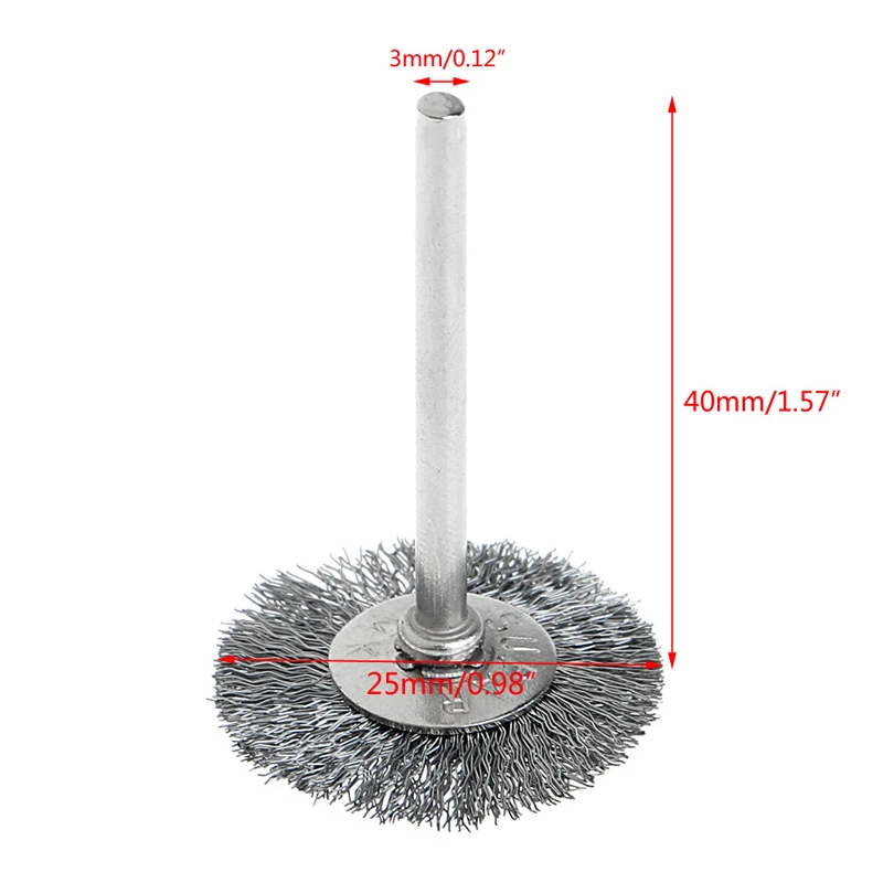 

10Pcs Steel Wire Wheel Brushes Cup Rust Rotary Electric Tool Engraver Abrasive
