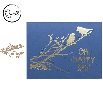 

QWELL Bird Metal Hot Foil Plate for Scrapbooking and Cards Making Paper Craft New 2019 die