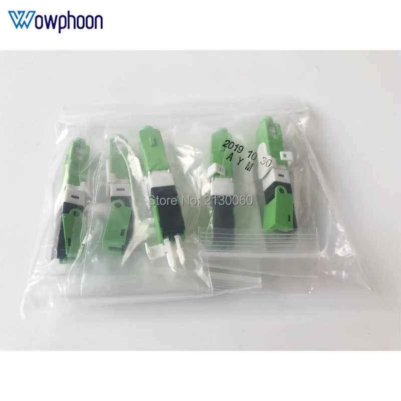 100 шт. FTTH ESC250D SC APC Одномодовый оптоволоконный быстрый разъем