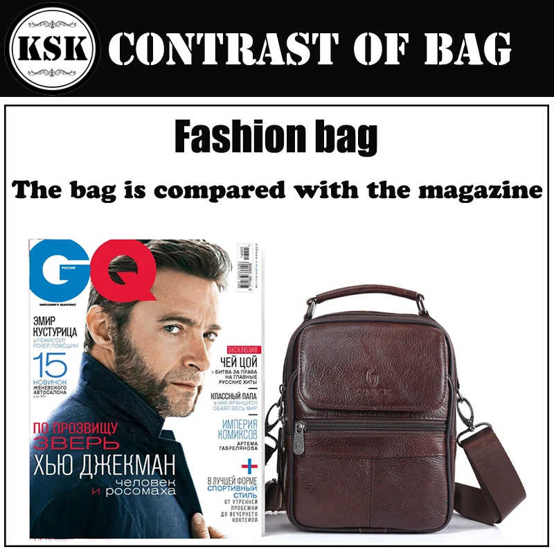 Мужская сумка из натуральной кожи, сумка на плечо, мужские сумки через плечо, сумки-мессенджеры, модная роскошная сумка через плечо KSK
