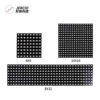

JERCIO XT1505 Like WS2812b SMD3535 8*8/8*32/16*16 LED Individually Addressable DC5V LED Pixels Panels
