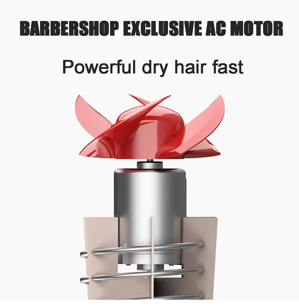 secador de cabelo iônico negativo com difusor