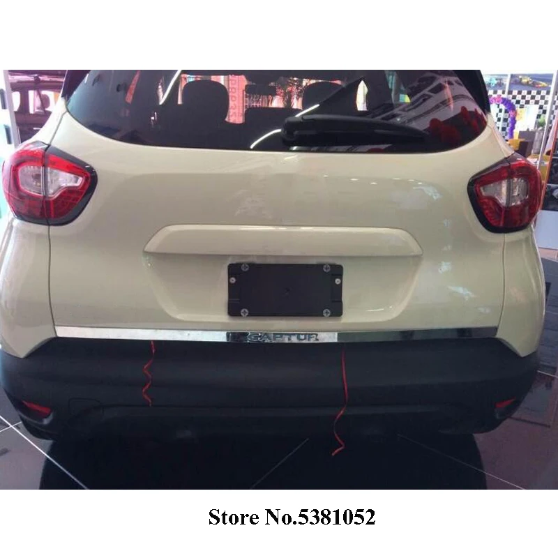 

Stainless Steel Tailgate Trim Sticker For Renault Captur Accessories Boot Trunk Rear Door Strip Trim Car Styling
