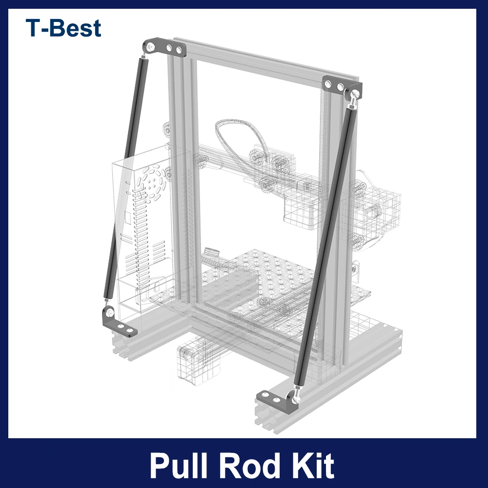 Pull-Rod-Kit Printer-Parts Supporting Ender-3s/ender-3-Pro Aluminum-Alloy Tie with 3D