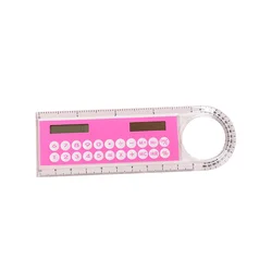 Mini calculatrice numérique 2 en 1, règle de 10cm, papeterie scolaire et de bureau pour enfants, cadeaux (couleur aléatoire) 